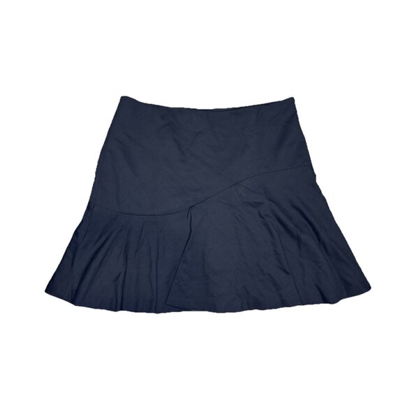 LAUREN RALPH LAUREN VTG Black Skater Skirt Flare Grunge Gothic Dark Academia 16 - Picture 1 of 7